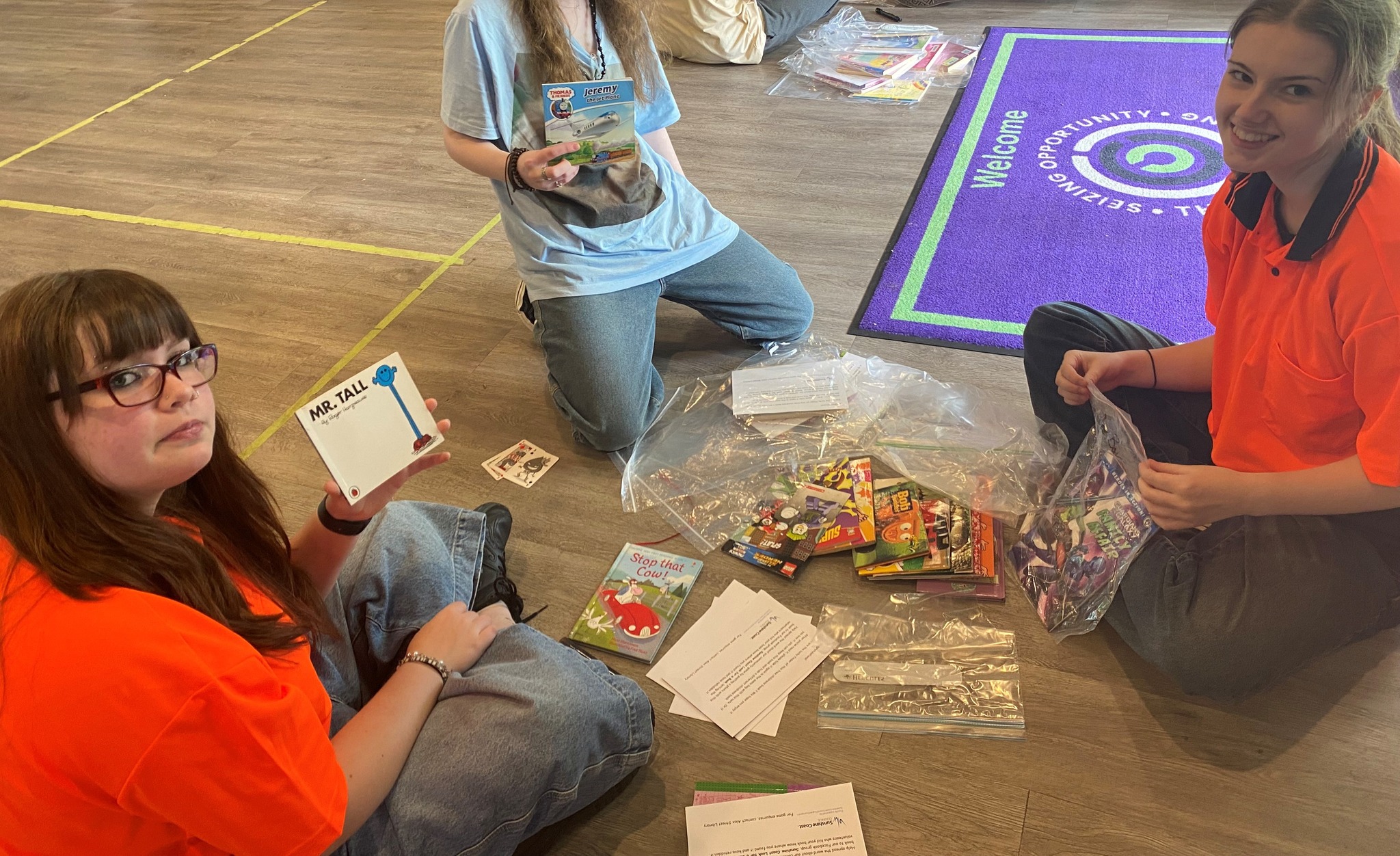 Supporting Literacy: Volunteering students help Look for a Book program